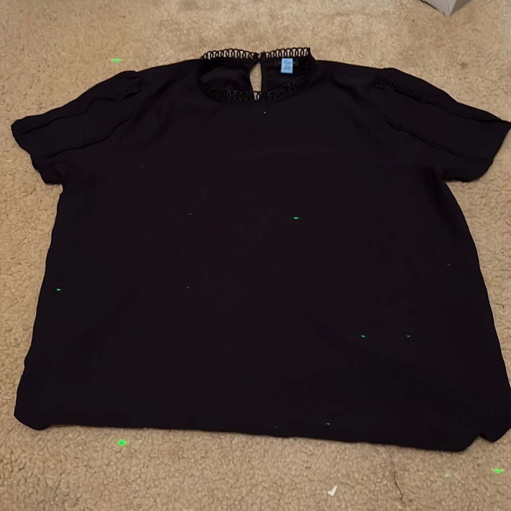 Black/Dark Navy Blue Short Sleeve Shirt